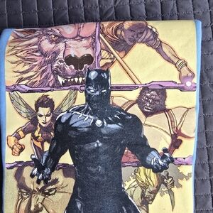 Marvel Black Panther L8ght Blue Sweatshirt Size Large Nwot